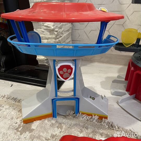 Игрушки щенячий патруль, база, машина, катер