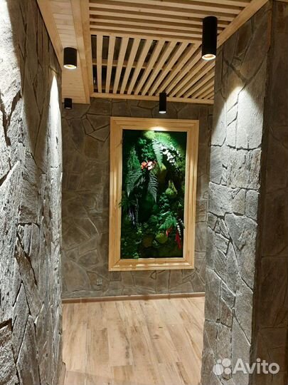 Картина из стабилизированного мха