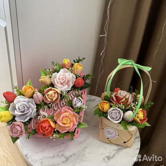 Букеты из мыла ручной работы