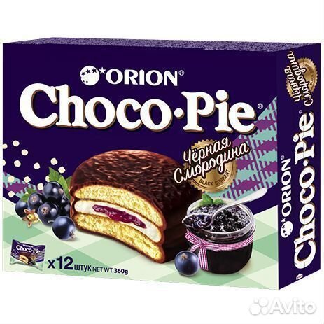 Опт - Пирожное Choco Pie Чёрная Смородина 336г
