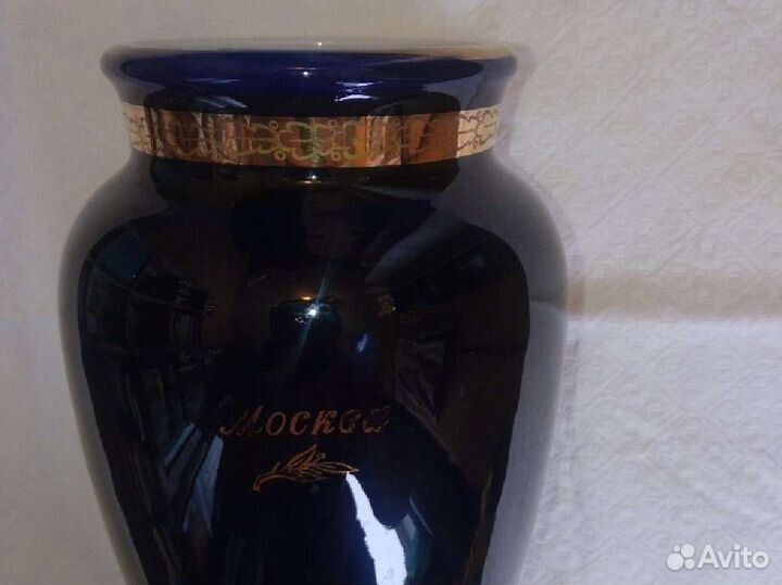 Ваза кобальт Москва лфз