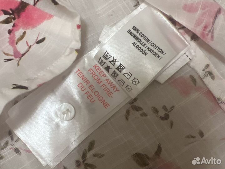 Распашонка-рубашка для девочки 9-10 лет