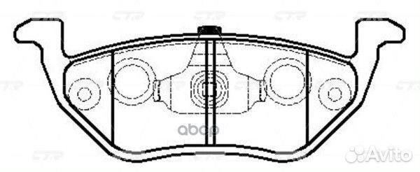 CKF-61 GK0206 Колодки тормозные дисковые за