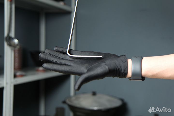 Кочерга 50см с деревянной ручкой (Новая)