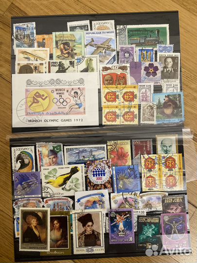 Почтовые марки советские российские иностранные