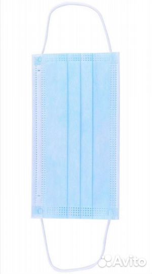 Маска одноразовая медицинская 3х слойная