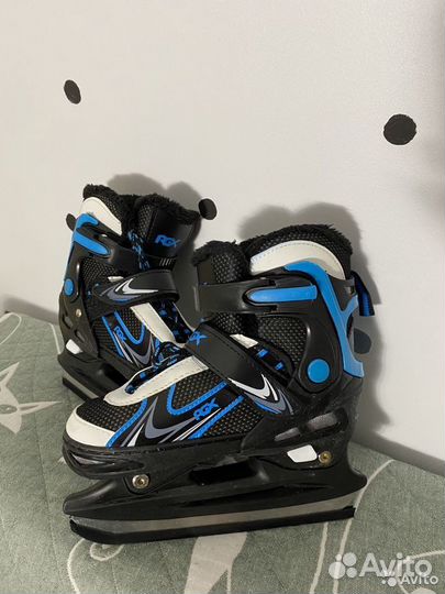 Коньки детские раздвижные, размер 31-34