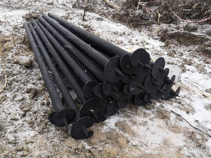 Винтовые сваи для фундамента