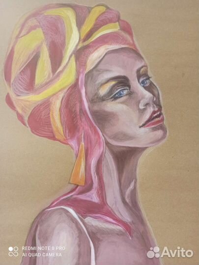 Портреты дама в турбане