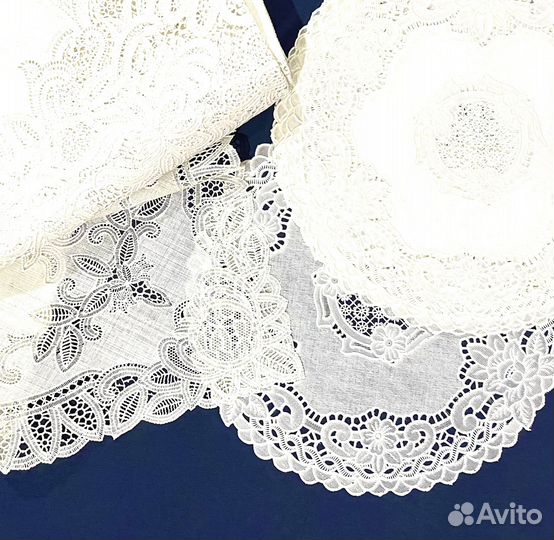 Набор: белая скатерть и 6 салфеток, Тайвань