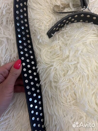 Ремень со стразами женский