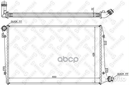 Радиатор системы охлаждения VW