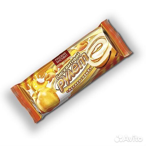 Опт - Рулет Русский Бисквит с Абрикосовой начинк