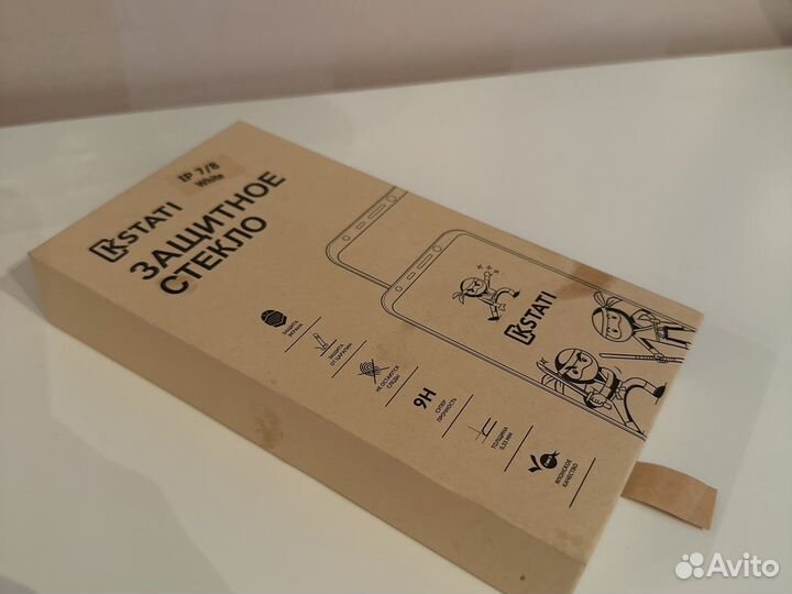 Защитное стекло iPhone 7 8 white