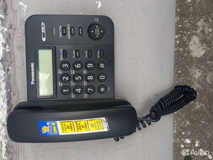 Проводной телефон panasonic KX-TS2356RUB, черный