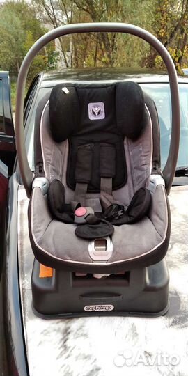 Детское автокресло-люлька от 0+ с базой