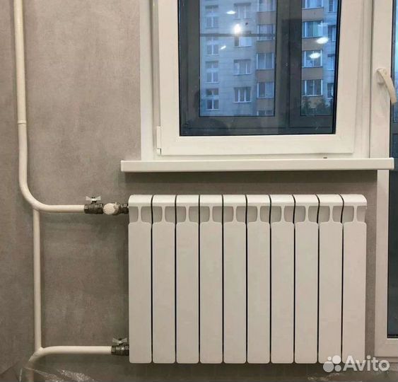 Замена батарей радиаторов отопления