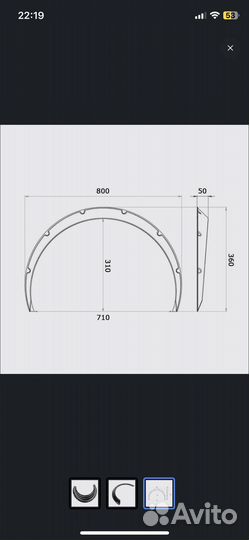 Накладки на колесные арки