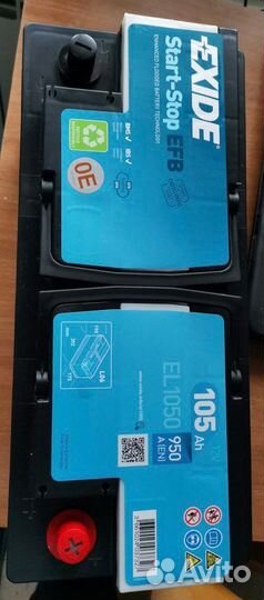 Аккумулятор Exide EFB 105 Ah 950 A EL1050