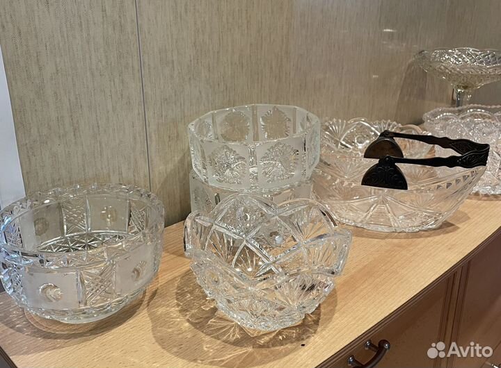 Ваза хрустальная