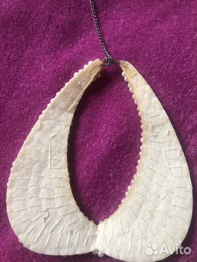 Ожерелье-воротник из искусственного жемчуга