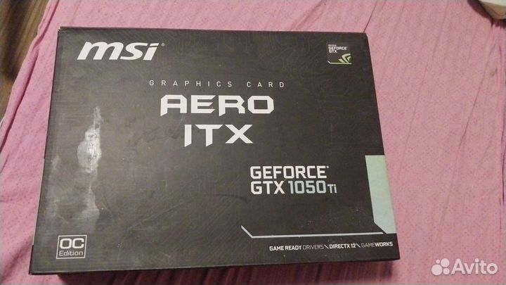 Видеокарта MSI GeForce GTX 1050 Ti aero ITX