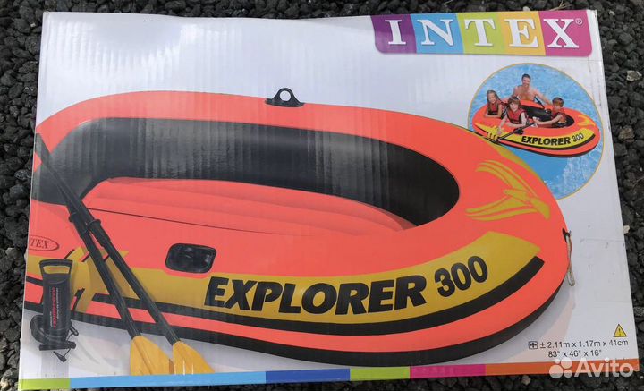 Лодка надувная intex explorer 300