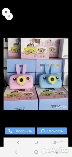 Фотоаппарат детский с ушками