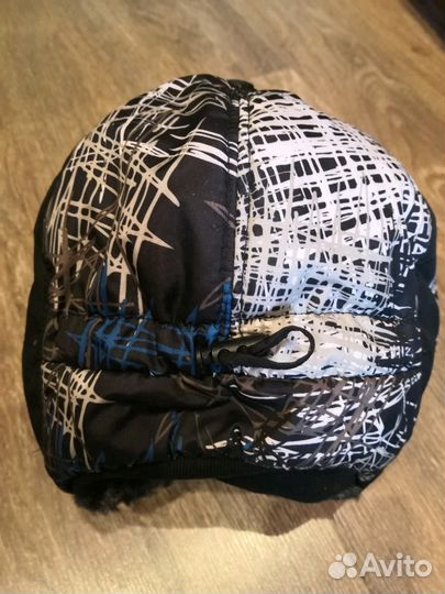 Шапка-ушанка с овчиной