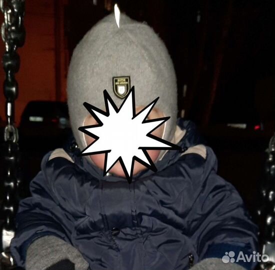 Шапка шлем для мальчика