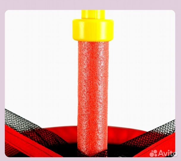 Детский батут с сеткой 140*122см