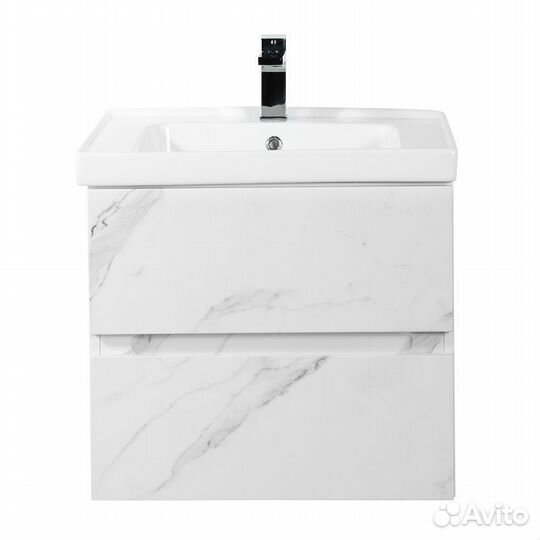 Тумба под раковину techno подвесная с двумя выкат