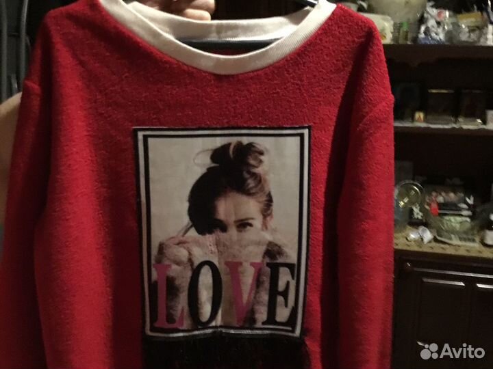 Толстовка, лосины темно зеленые