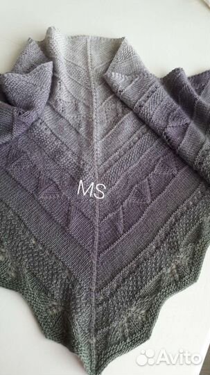 Платок, бактус/ ручная работа