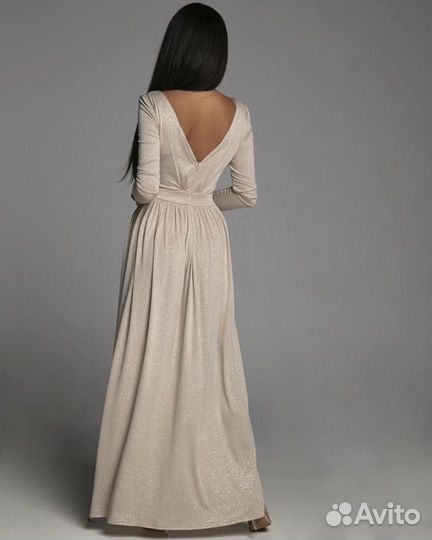 Блестящее вечернее платье