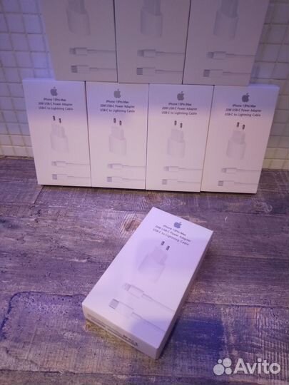 Зарядный блок питания 20w Apple + Lightning