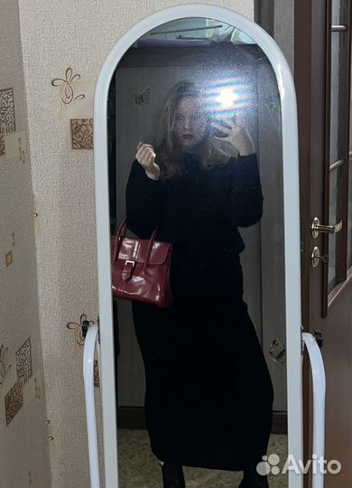 Костюм женский теплый трикотажный с юбкой