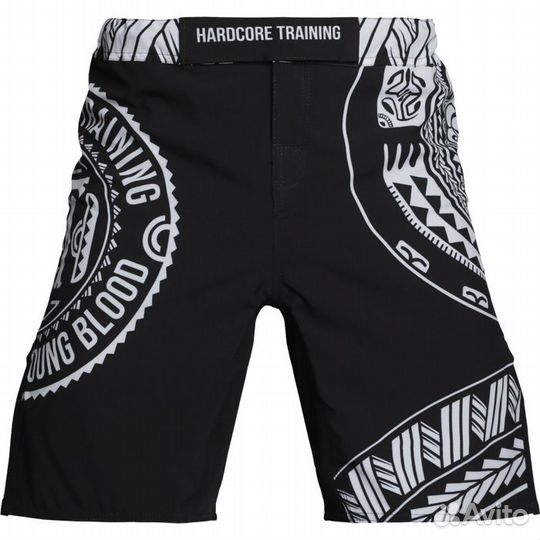 Шорты мма Hardcore Training Ta Moko Black (XL)