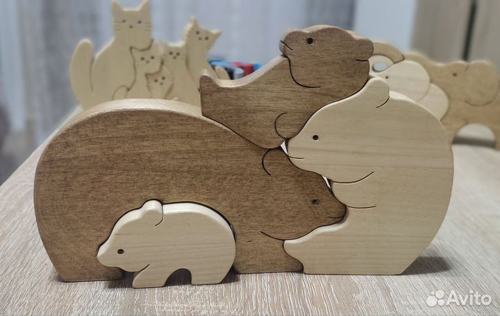 Деревянные пазлы