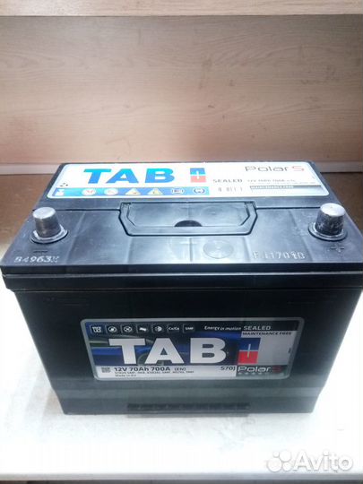 Б/У автомобильный аккумулятор TAB 70А Азия