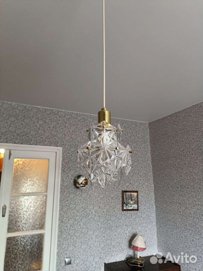 Хрустальная люстра СССР винтажная