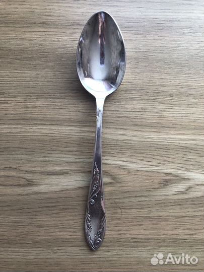 Мельхиоровая столовая ложка СССР, 6 шт