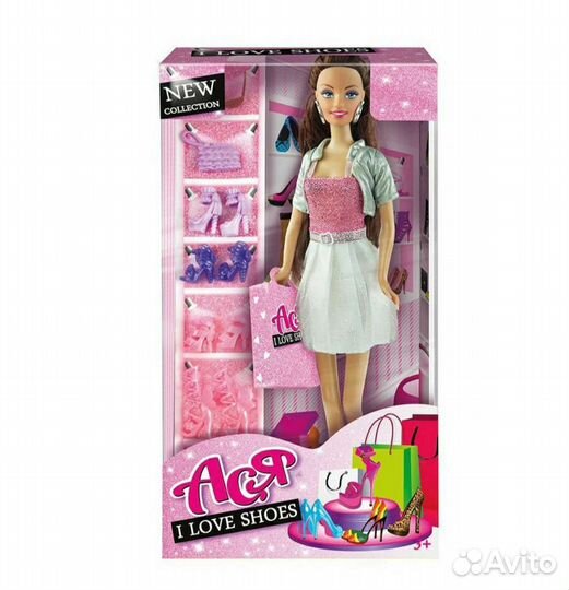 Кукла барби с туфлями