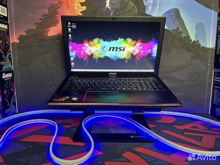 Игровой ноутбук MSI i7 GTX 16озу 4gb видео SSD