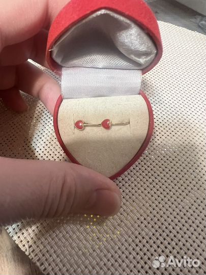 Серьги золотые детские 585