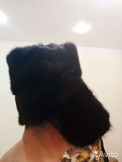 Шапка новая норковая, мужская
