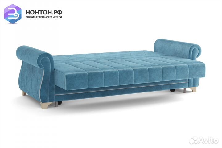 Диван книжка Порто М голубой