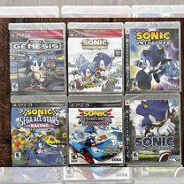 Подборка запечатанных игр серии sonic для PS3