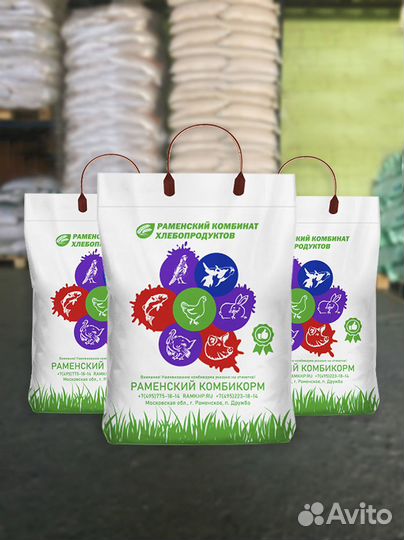 Комбикорм К111 рыбный Раменский 10кг