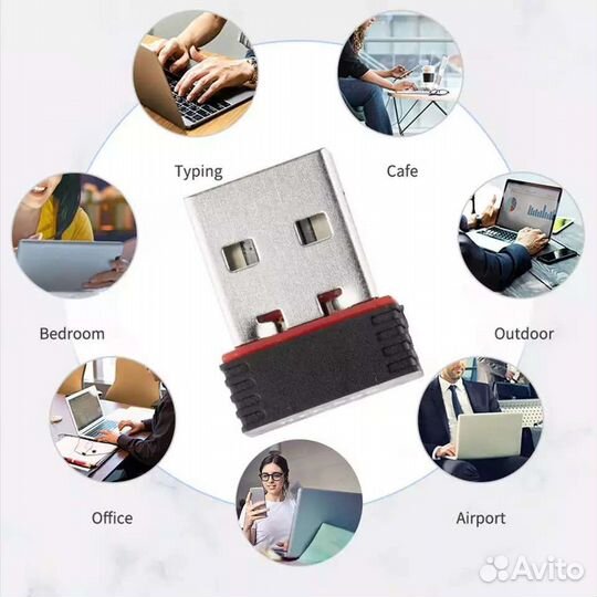 Wi-fi адаптер, в компьютер или ноутбук, новый